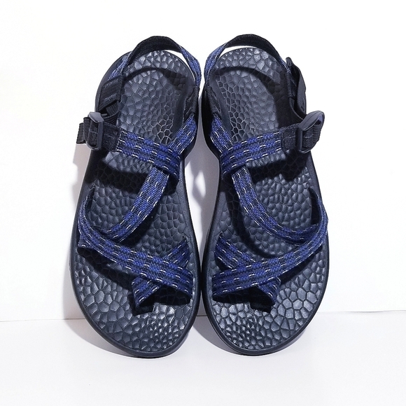 CHACO Blue Uptread Ecotread 2 Sandal V2 Outdoor Hiking Sandals Size 9 - Picture 2 of 15